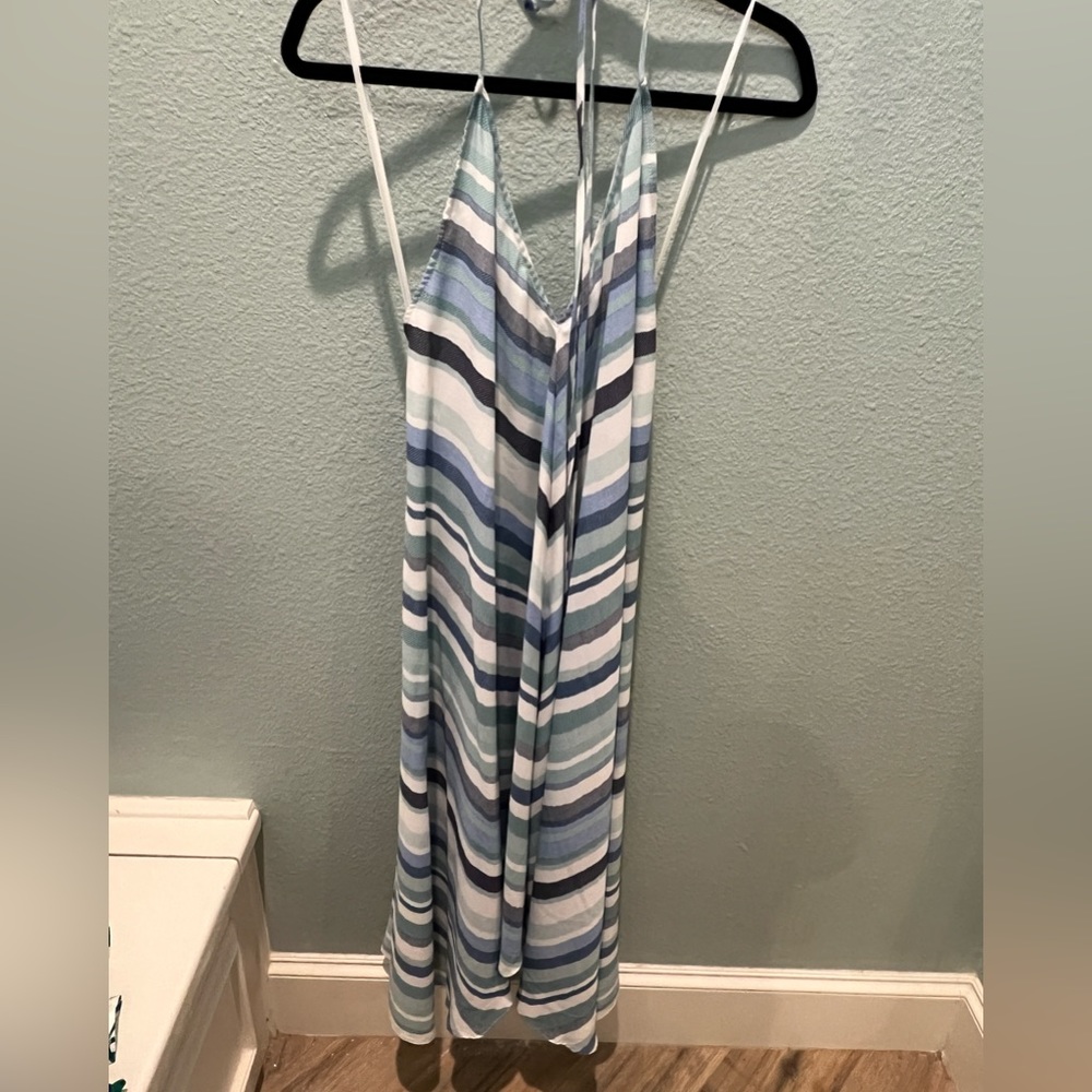 Mahina Striped Maxi Dress Cover-up Large NWT